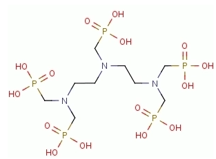 Aplicações industriais da dietileno triamina penta (ácido metileno fosfônico) (DTPMP) em usinas de energia, campos de petróleo, detergentes, eletroplatação e limpeza de metal.